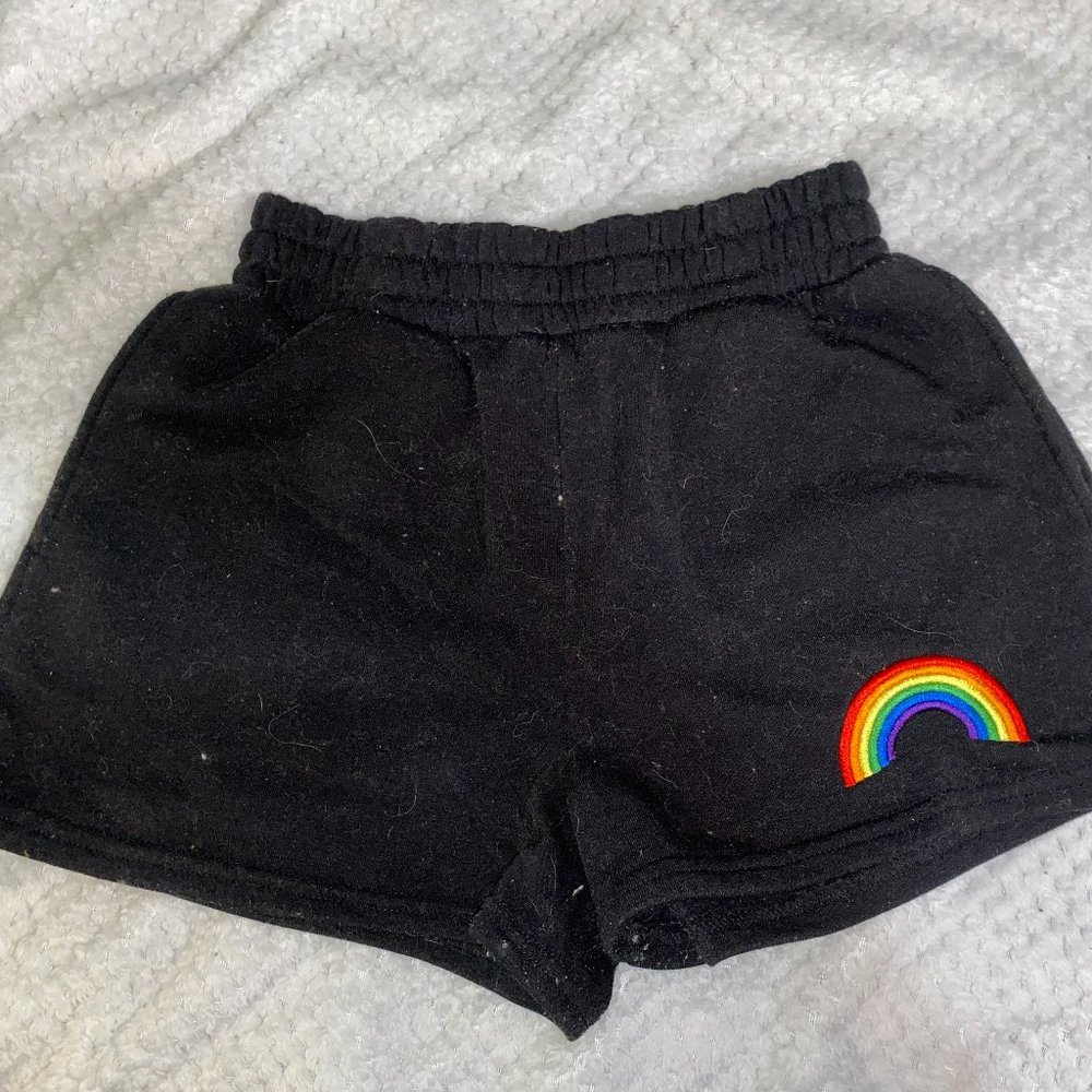Shorts with a rainbow